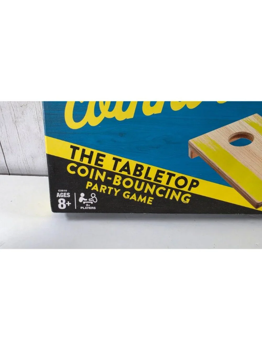 HASBRO COINHOLE GAME TABLETOP MINI CORNHOLE COIN BOUNCING PARTY FAMILY COLLEGE